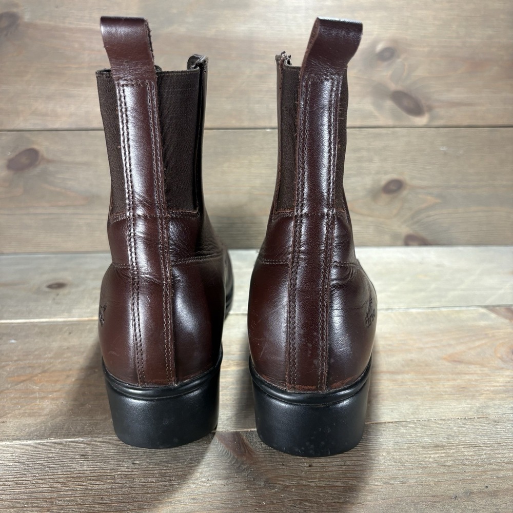 dansko womens size 37 shoes brown leather heel sigourney ankle boots - Picture 4 of 10